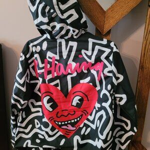 Members Only Keith Haring Heart Jacket Size Small NWT